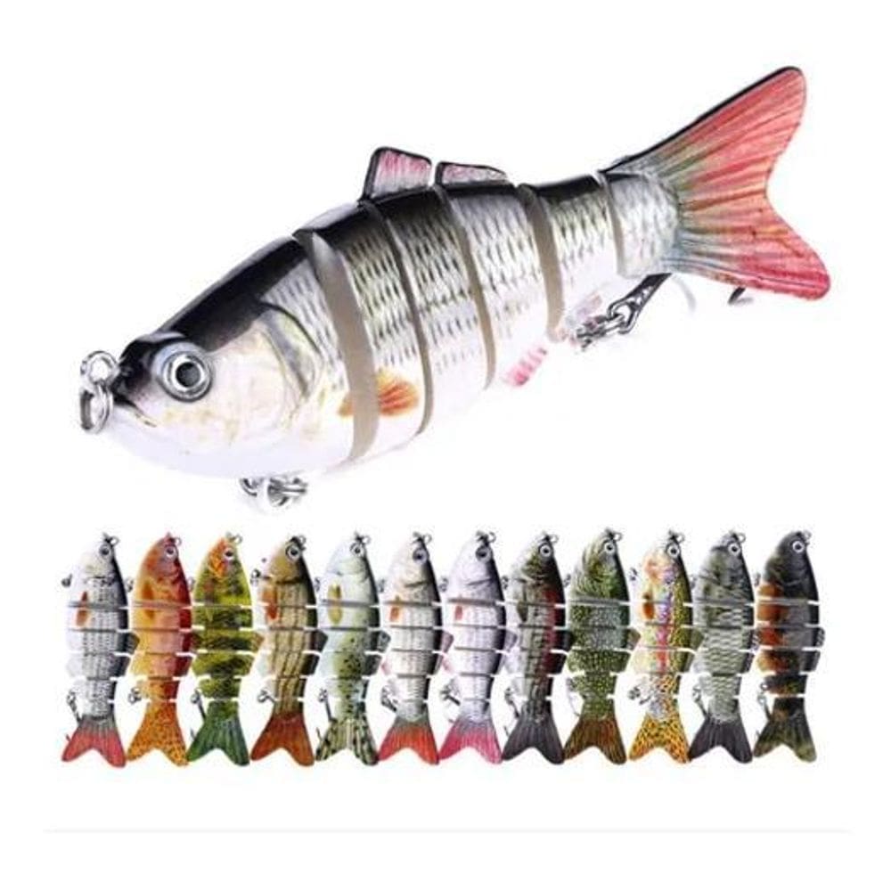 5 Isca Artificial Lambari P Tucunaré Dourado Traira + Estojo