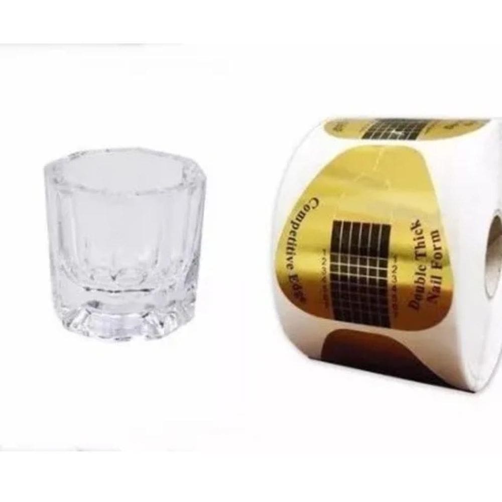 500 Moldes Adesivos Coração Pote Copo Dappen Vidro