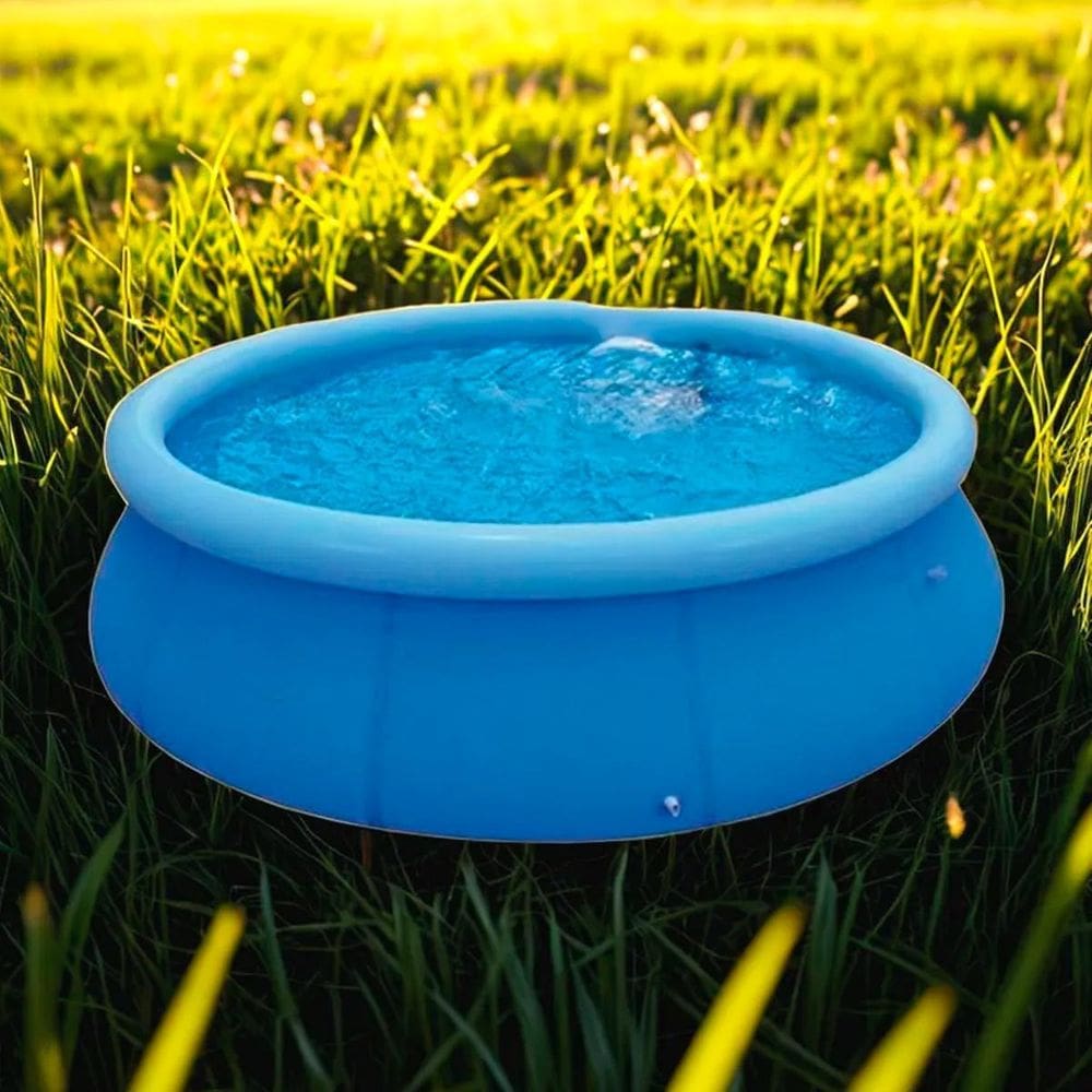 Piscina 1000L Inflável Circular Azul Para A Família