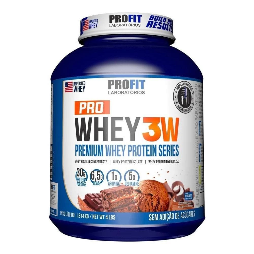 2X Suplemento Em Pó Profit Laboratórios Whey Protein Sabor C