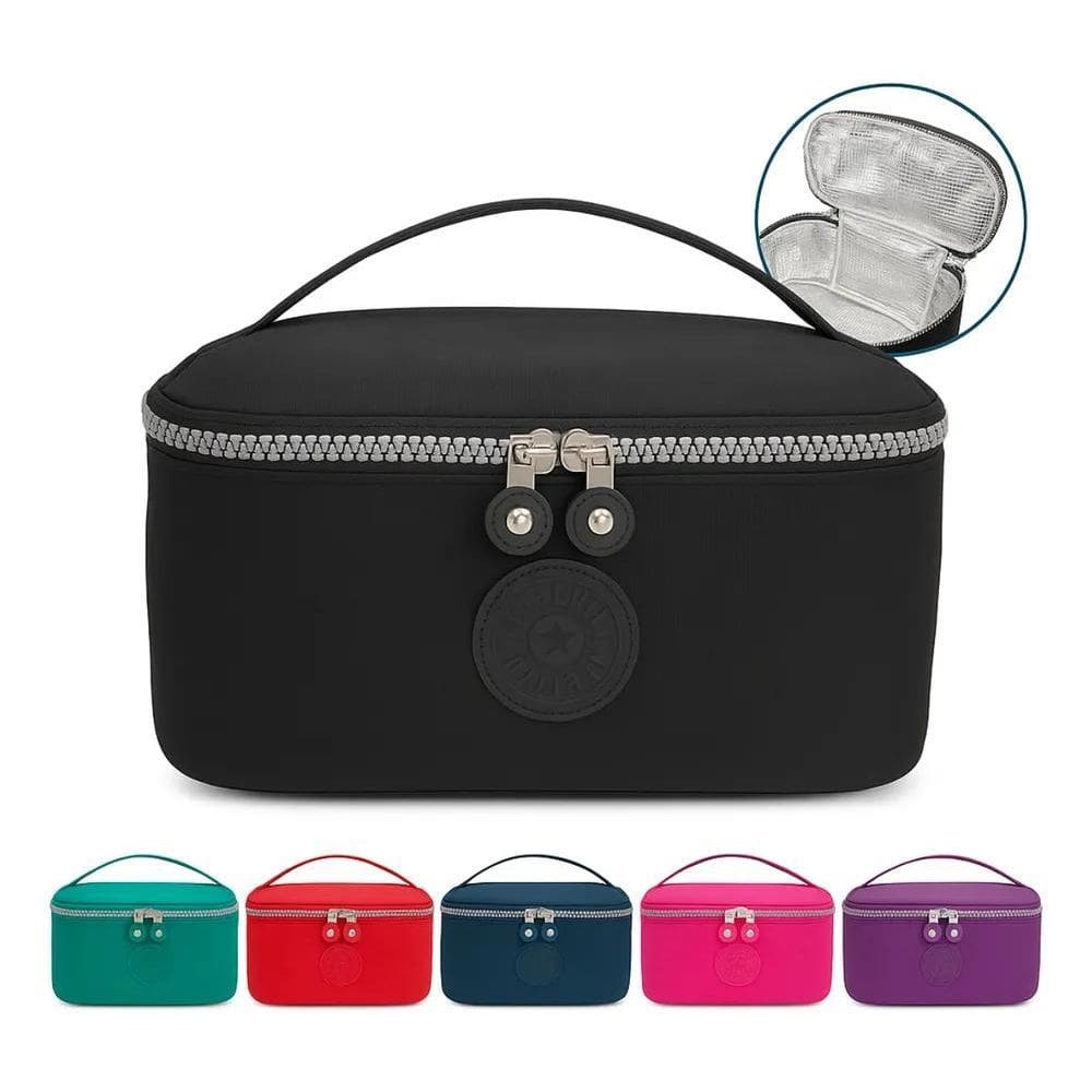 2X Bolsa Térmica Pequena Marmita Lancheira Frasqueira Portat