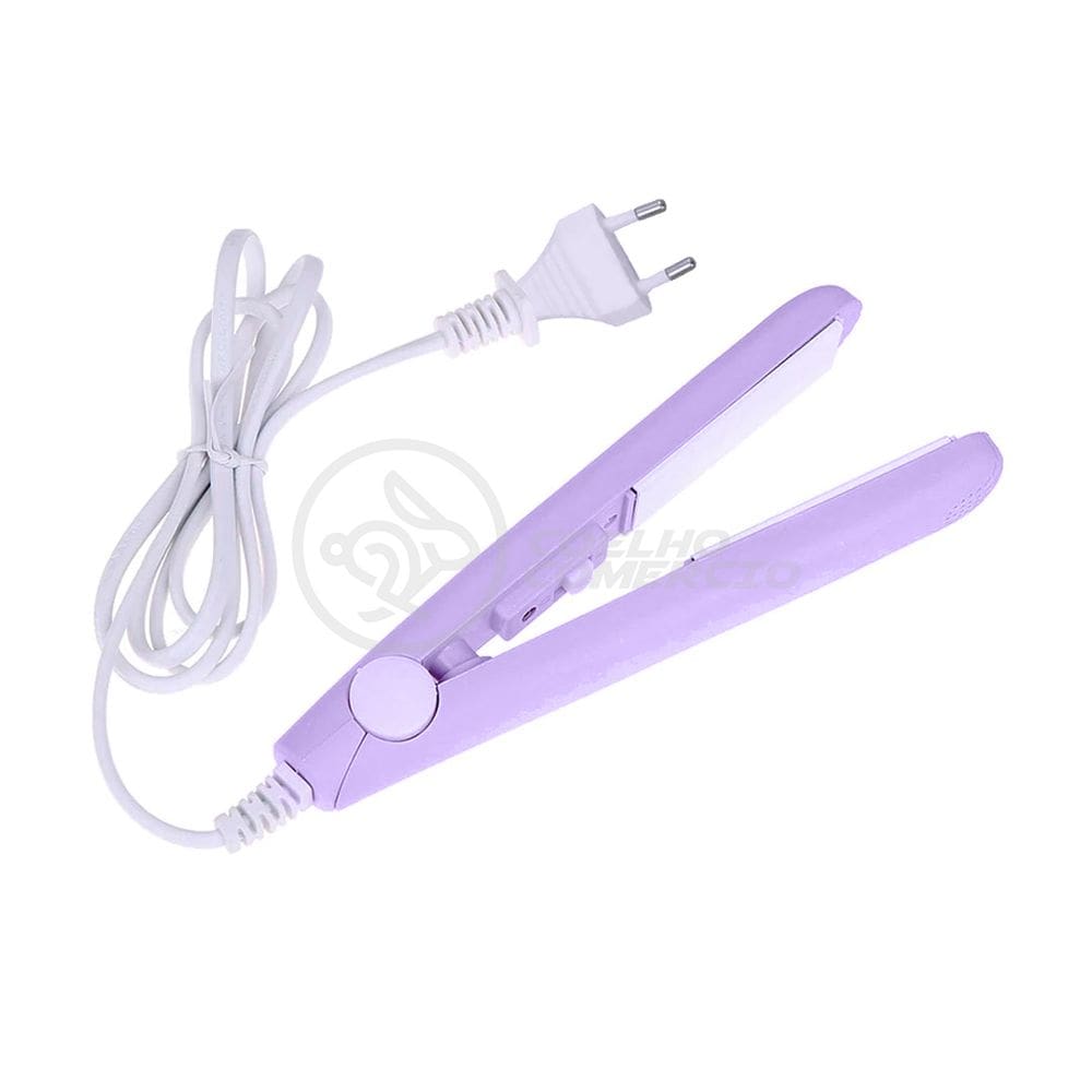 Mini Chapinha Prancha para Viagem Cabelo 17cm Bivolt 110|220V Profissional