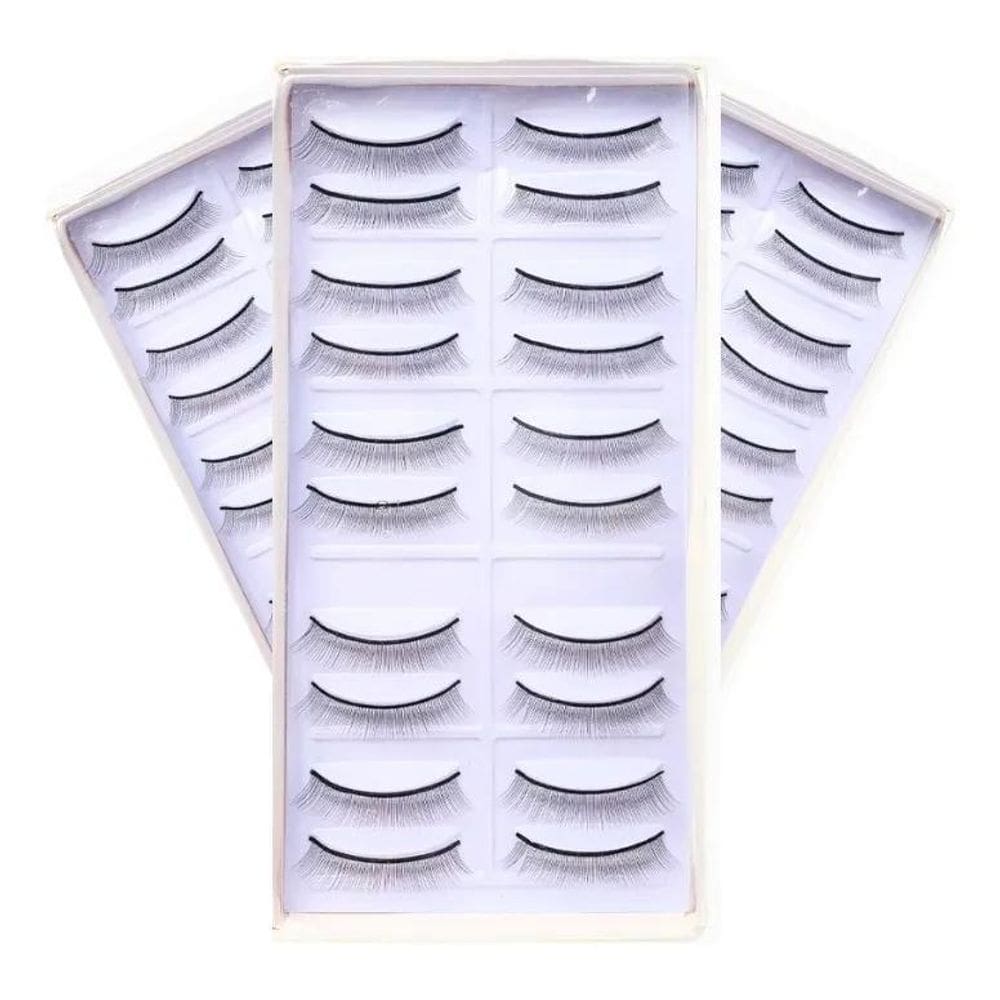 3X 10 Pares Cilios De Treino