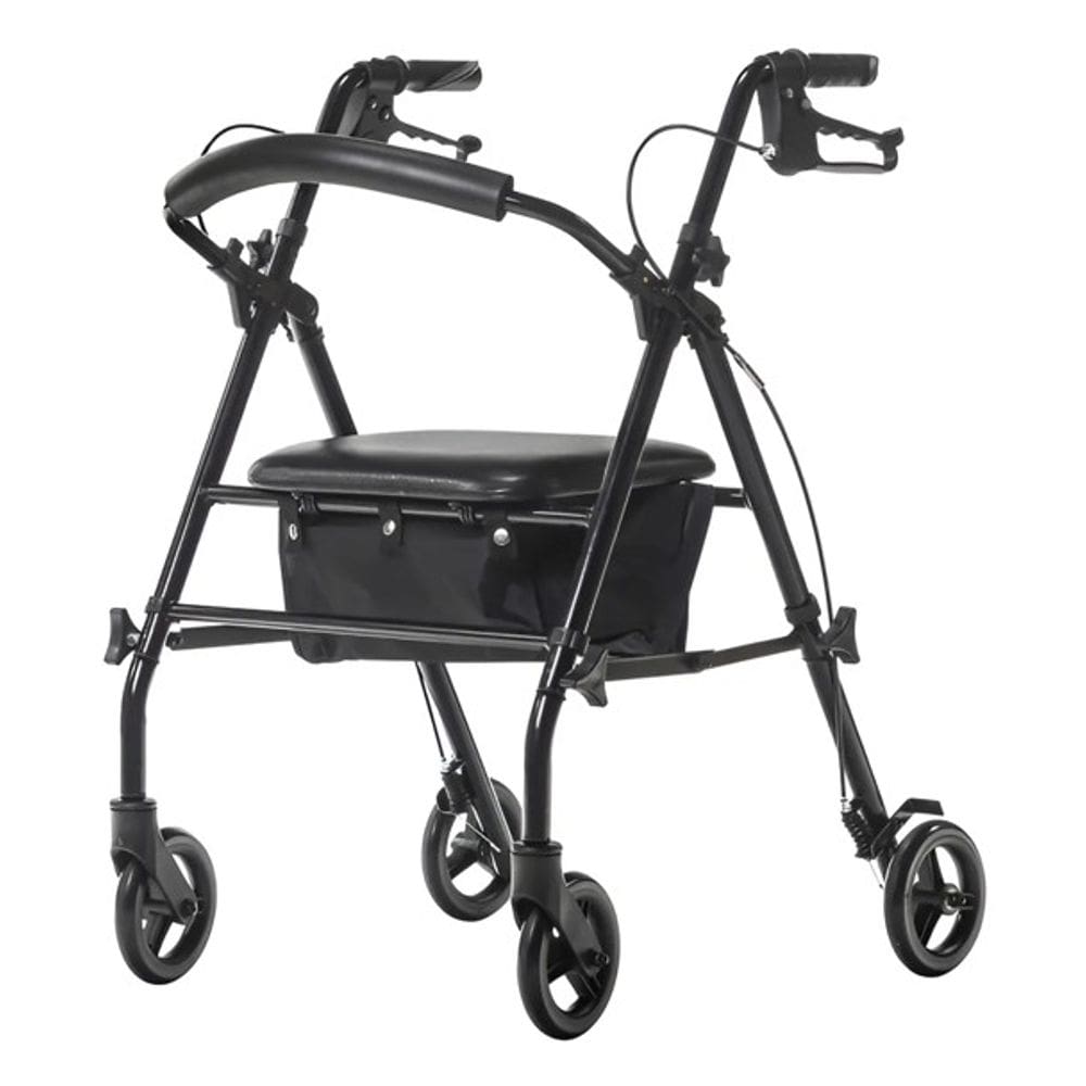 Andador com Rodas Dobravel Aço ate 135Kg Live Well