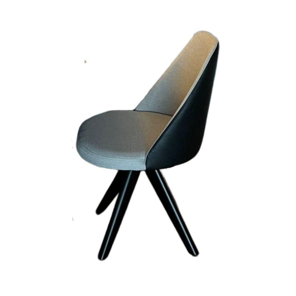 Cadeira De Jantar Lavínia Giratória Preto