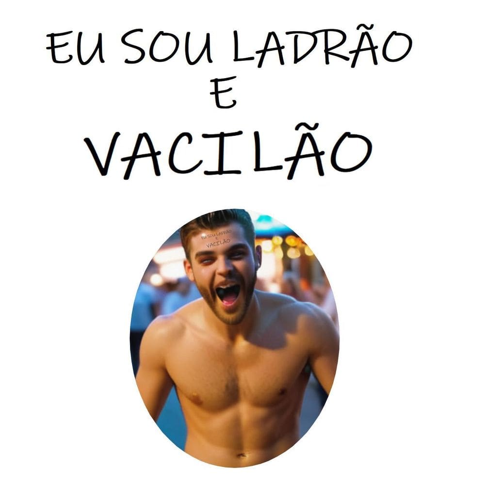 Tatuagem Temporária Carnaval Para Testa Ladrão Vacilão