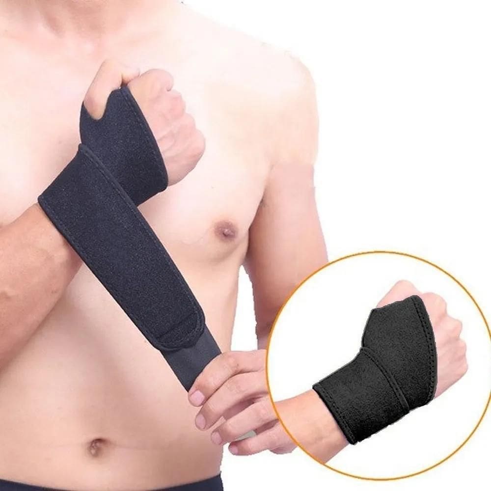 2X Faixa Protetora Pulso Punho Cross Musculação Com Polegar