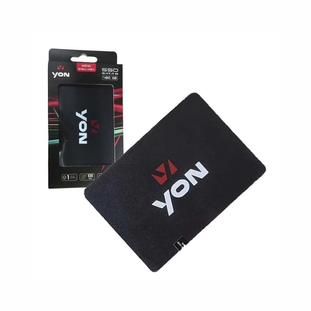 SSD Interno Yon S220, 480 GB, SATA III 6 Gbs, 2.5, Leitura 550 MBs, Gravação 520 MBs
