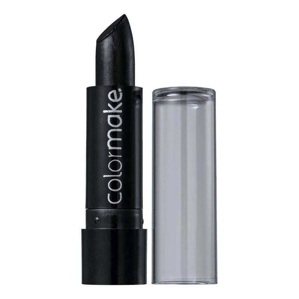 2X Batom Preto Colormake Maquiagem Halloween Acabamento Crem