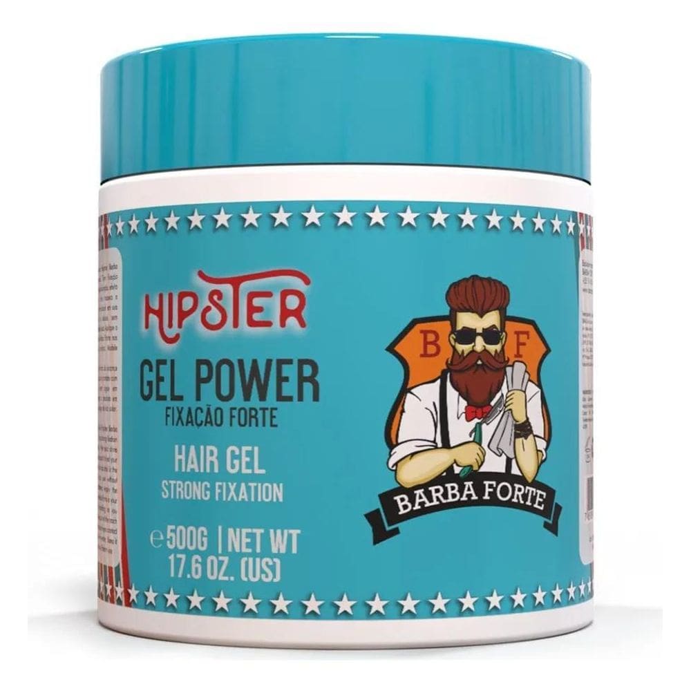 2X Gel Power Hipster - 500G - Barba Forte