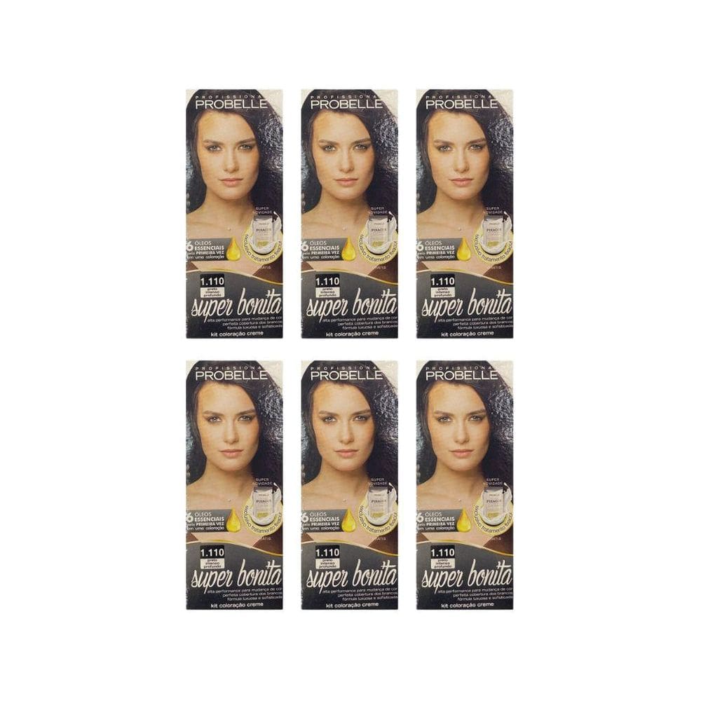 Coloraçao Probelle Super Bonita 1.110 Preto Int Profundo-6Un