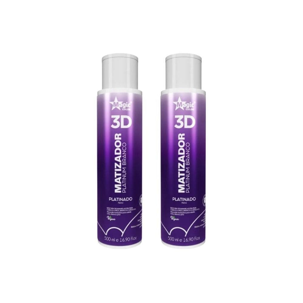 Matizador Gloss Magic Color 500Ml Platinum Branco - 2Un