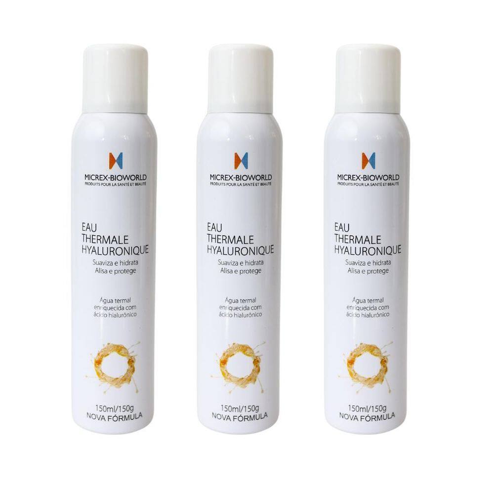 Kit 3 Eau Thermale Hyaluronique Água Termal Enriquecida