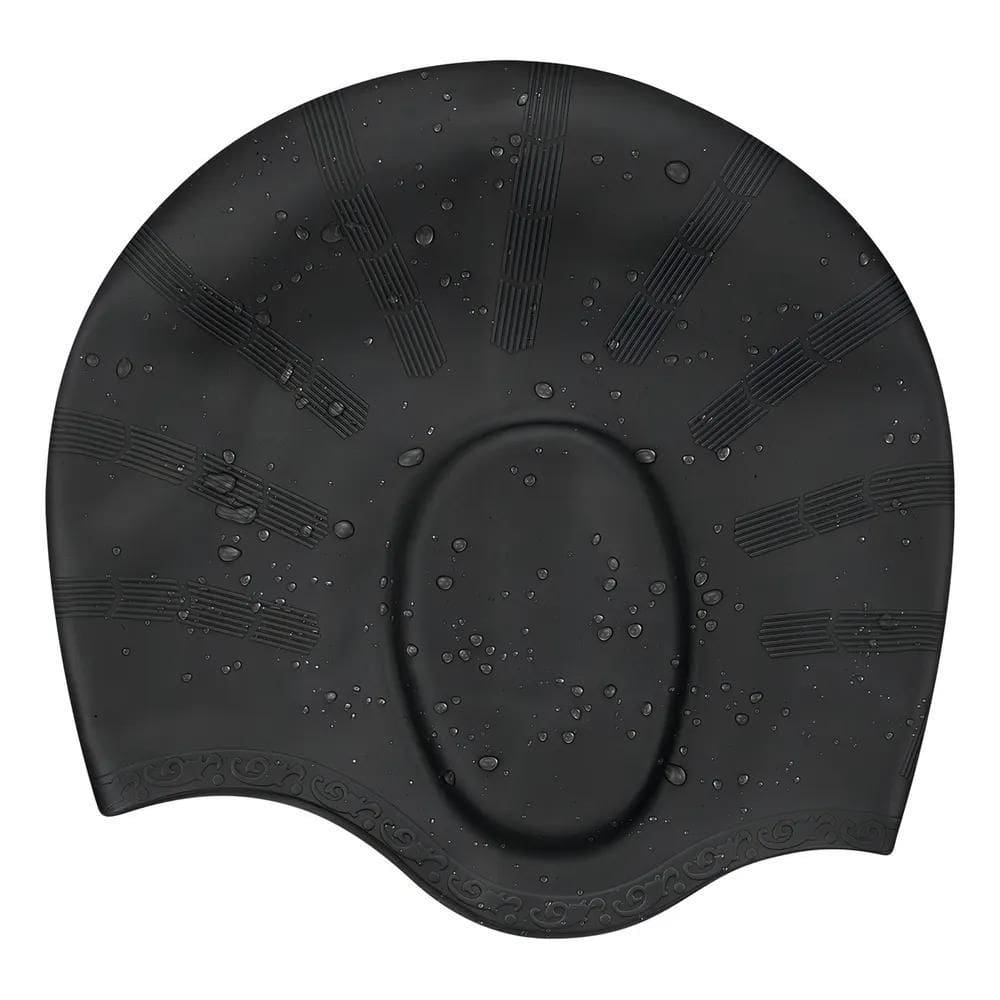 Touca Para Natação Cobre Orelhas Silicone Diversas Cores Cor