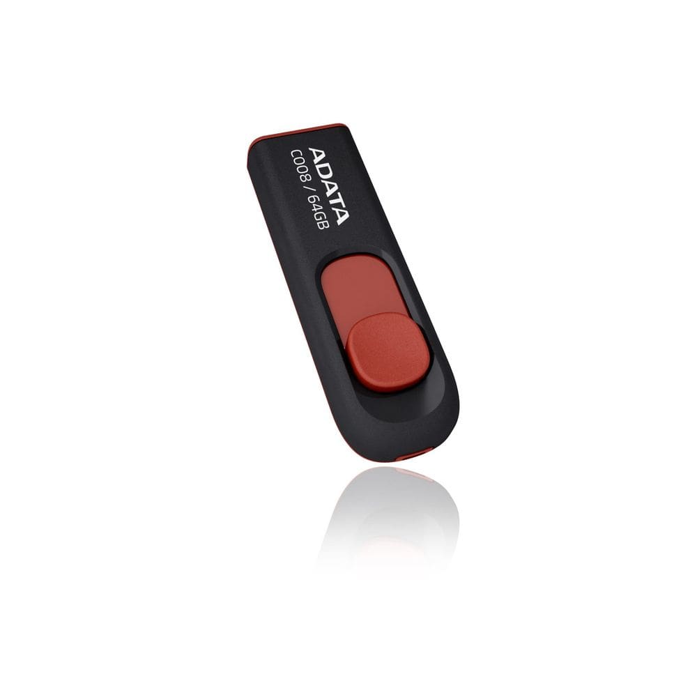 Unidade flash ADATA C008 64GB USB 2.0 retrátil sem tampa