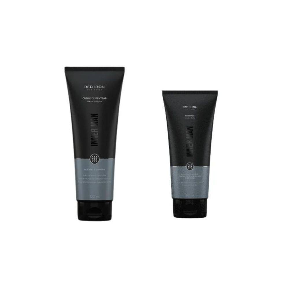Red Iron Kit Inner Man Shampoo Cabelo E Barba+Creme Pentear