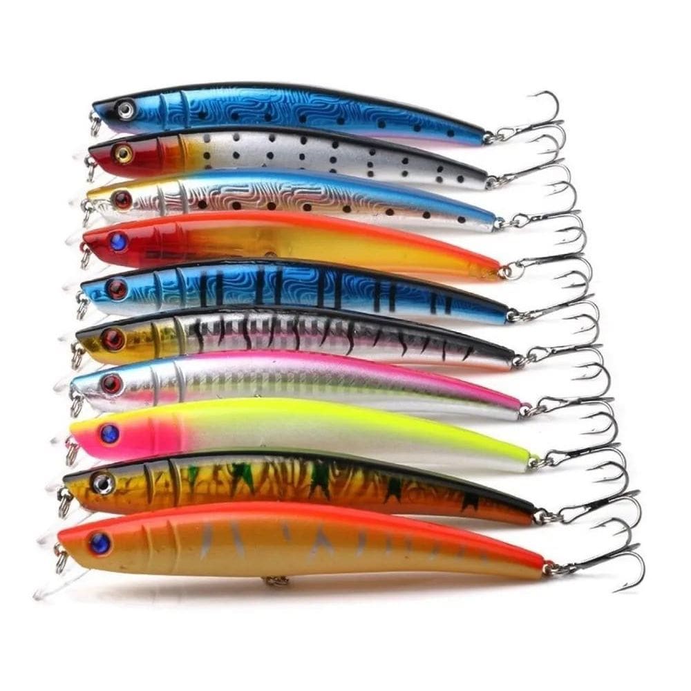 2X Kit 10 Isca Artificial Iscas Import. Tucunaré Dourado Rob