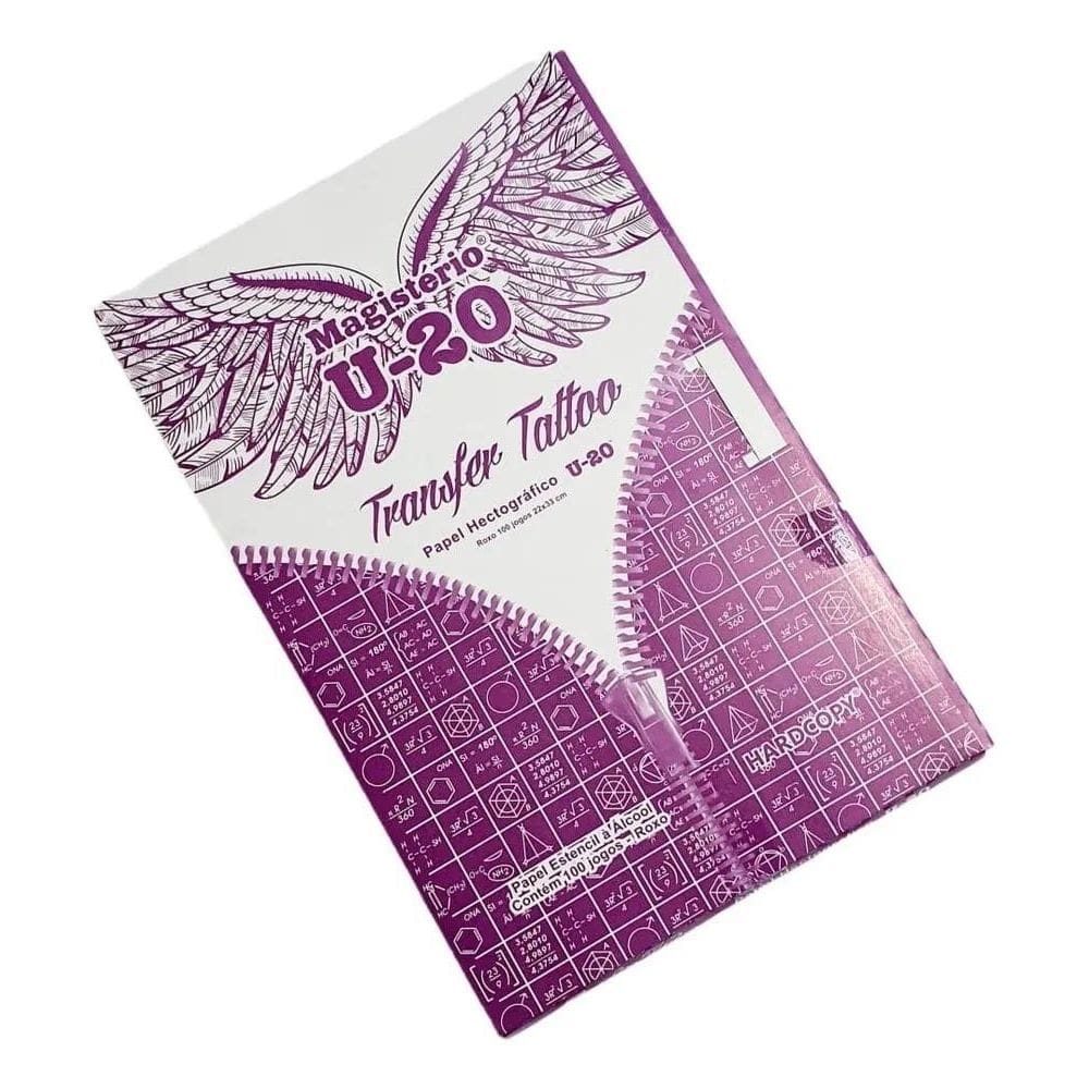 2X 20 Folhas Papel Hectográfico U20 Decalque Tattoo Tatuagem