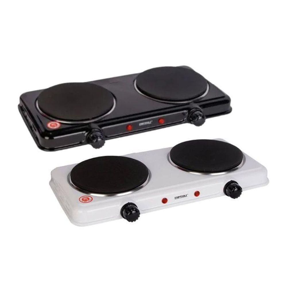 Fogareiro Elétrico 127V Fogão Portátil De 2 Bocas 2000W