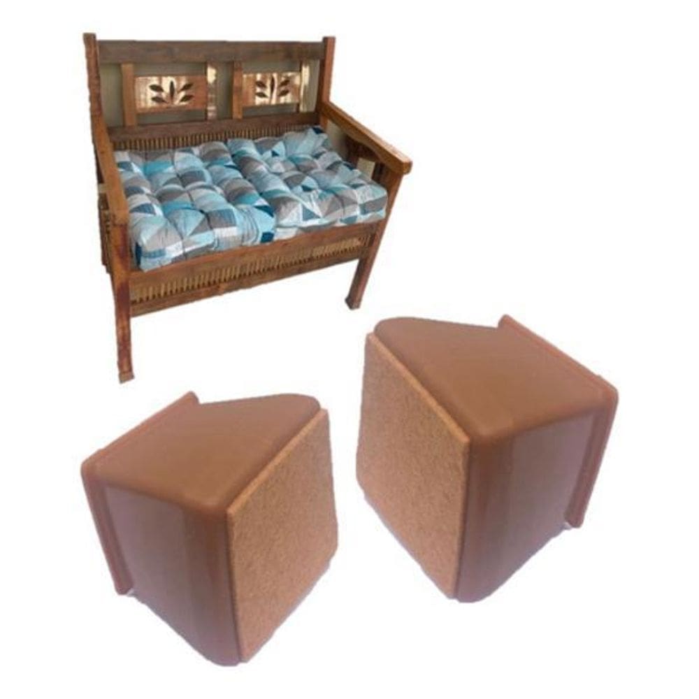 Kit 8 Proteção Para Pé Moves Silicone C Feltro 5 - 6 - 6,5Cm