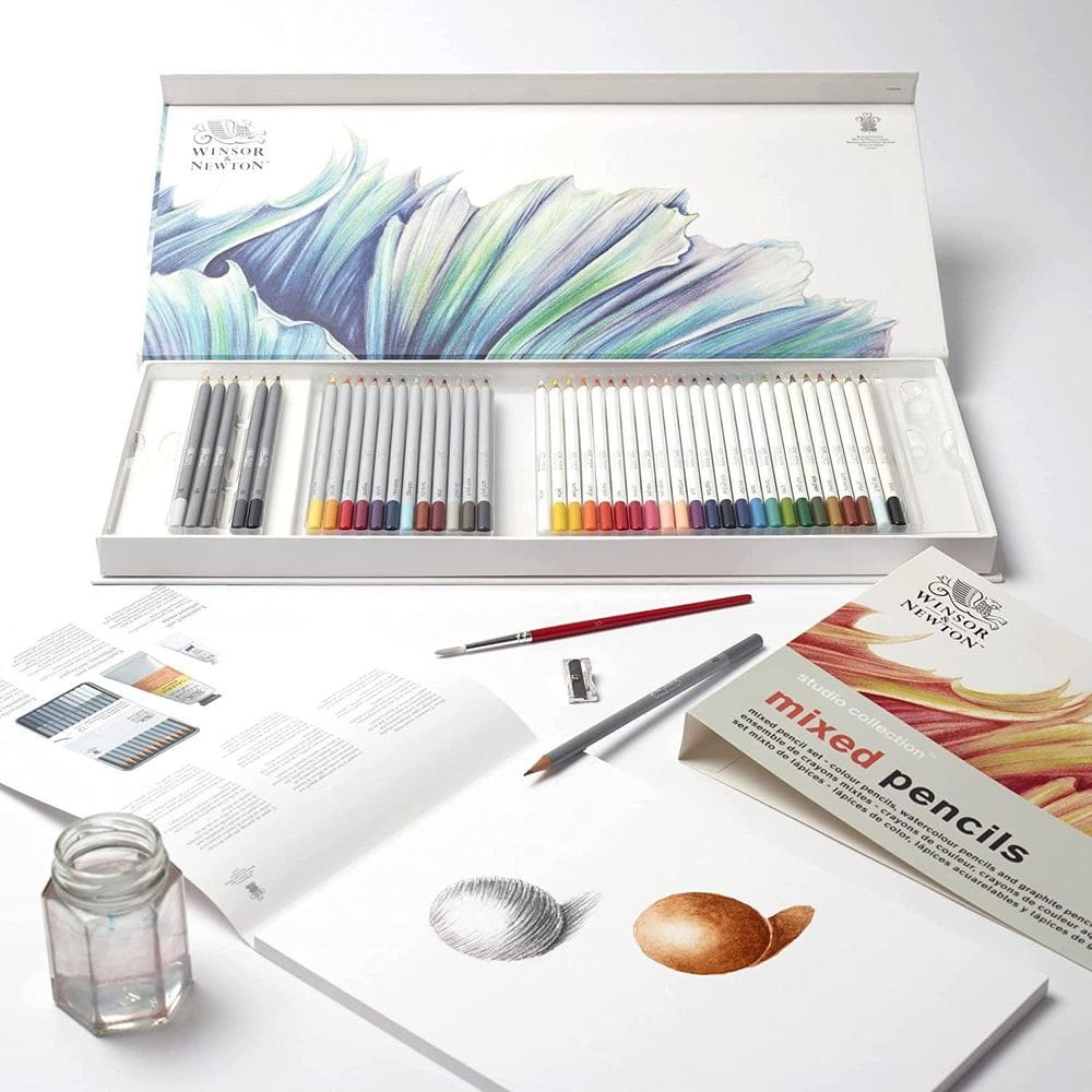 Estojo Lápis Mixed Studio Collection 45Pçs Winsor & Newton