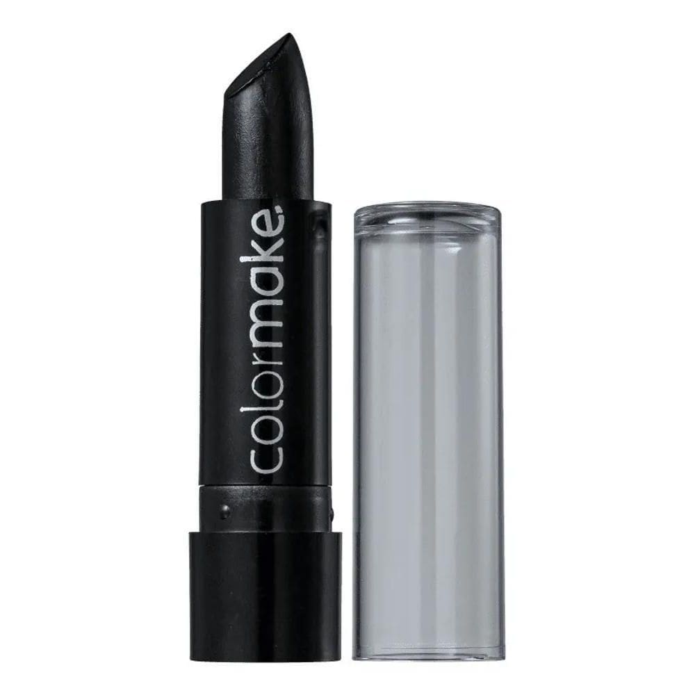 2X Batom Preto Colormake Maquiagem Halloween Acabamento Crem