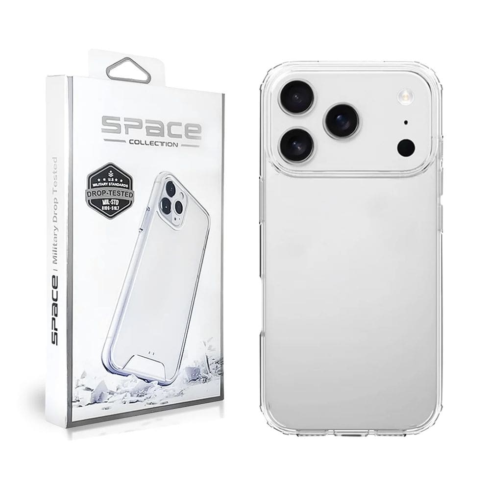Capa Capinha Space Hybrid Clear Anti-Impacto Compatível Ipphone 17 Pro 6.3