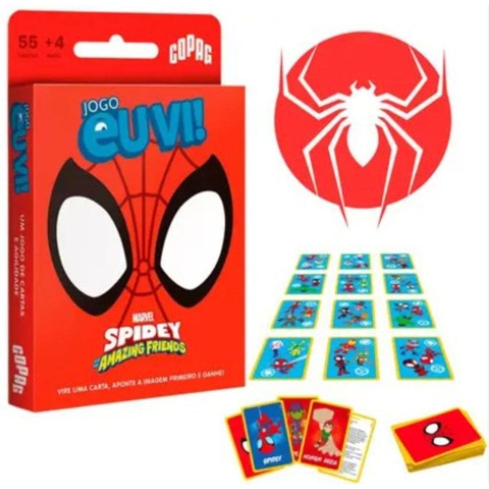 Jogo De Cartas Eu Vi Marvel Spidey Homem Aranha Copag Marvel