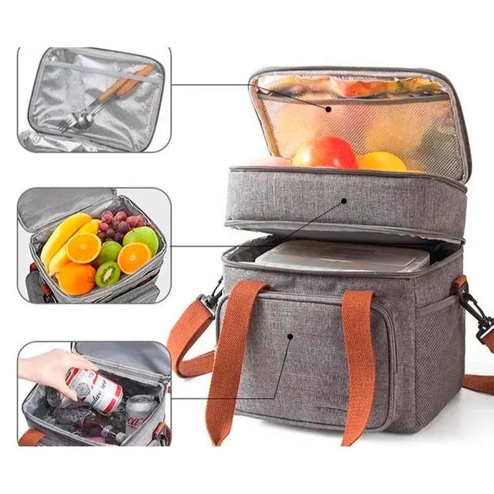 Bolsa Térmica Alimentos Marmita Dobrável Ideal