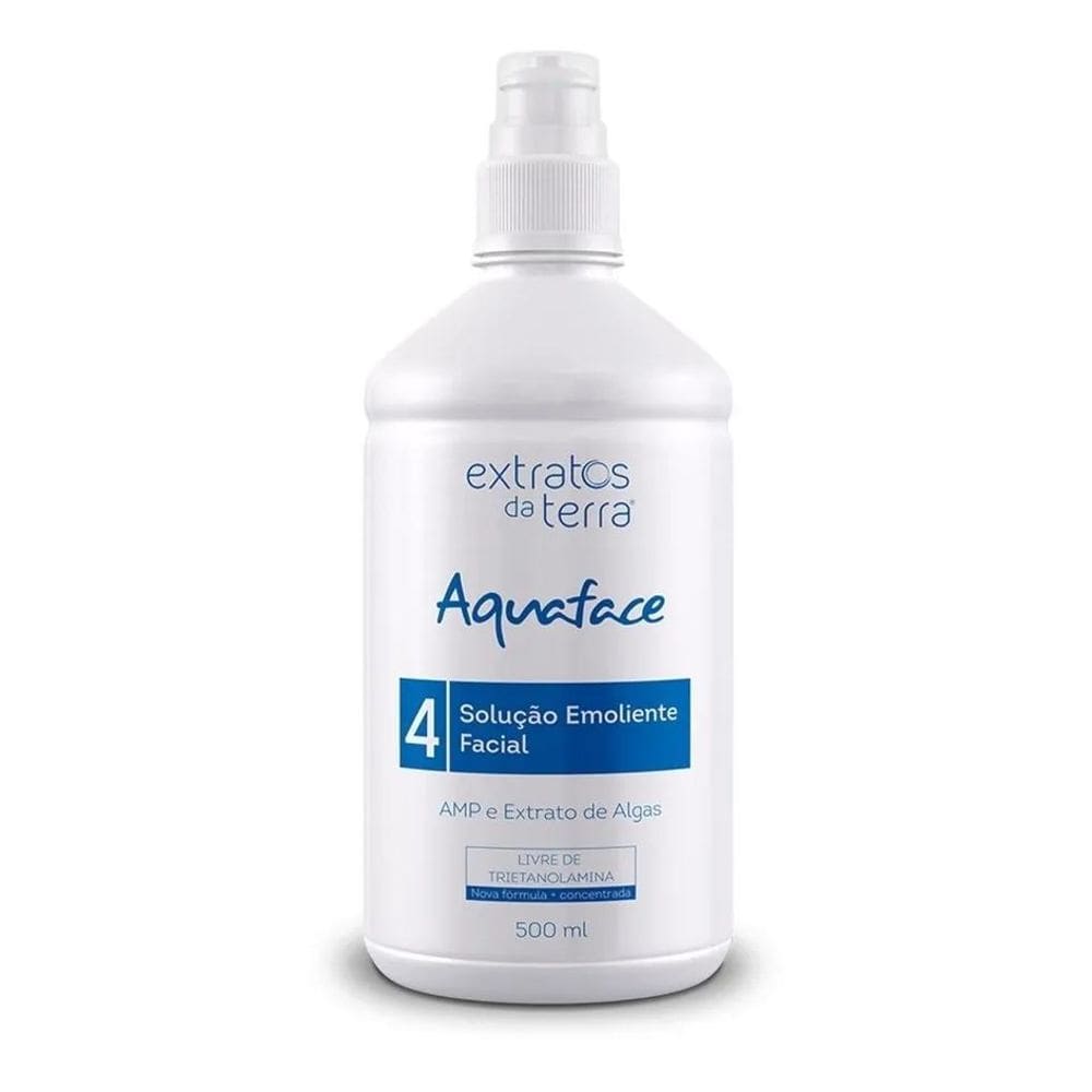 2X Aquaface Solução Emoliente Facial 500Ml Extratos Da Terra