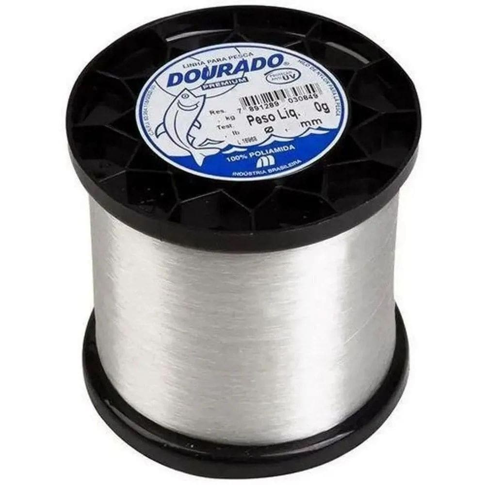 2X Linha Monofilamento Dourado 250Gr - Mazzaferro 0,45Mm Cor