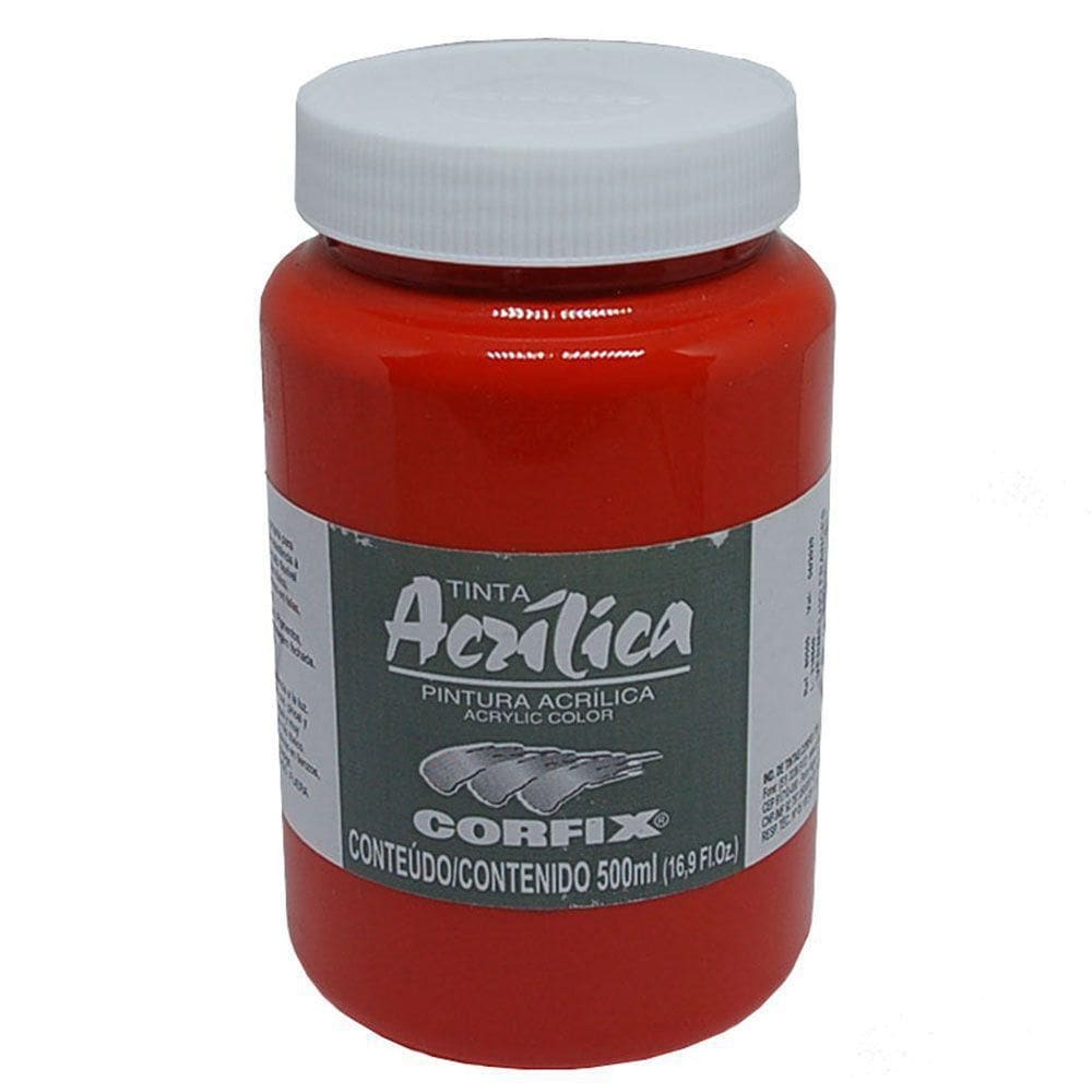 Tinta Acrilica Corfix 500Ml Vermelho Francês 56
