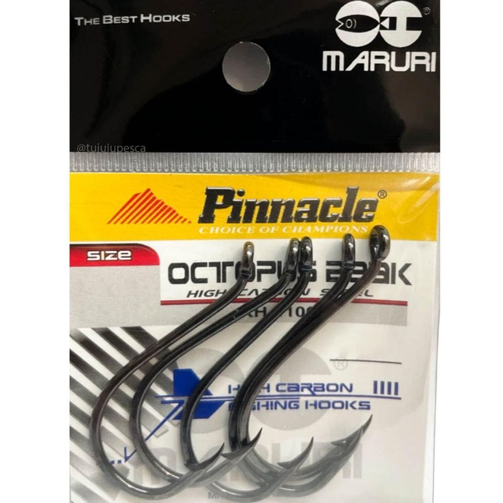 Cartela Anzol Pinnacle Octopus Beak 12146 10/0 - Maruri