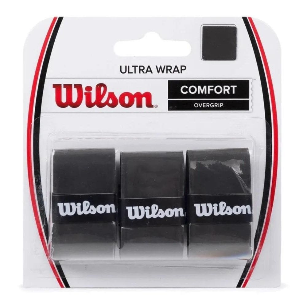 Overgrip Grip Para Raquete De Tênis Wilson Ultra Wrap Preto