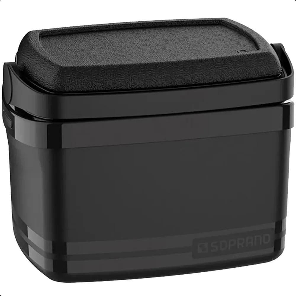 2X Caixa Térmica Soprano 5 Litros Tropical Preta Pequena