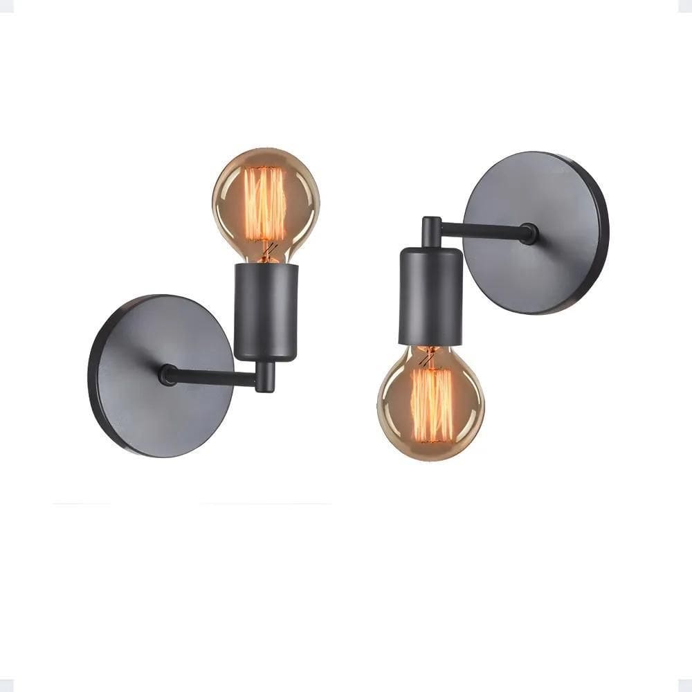 Kit 2 Arandela Parede Cabeceira Quarto Banheiro Retrô E27 Es