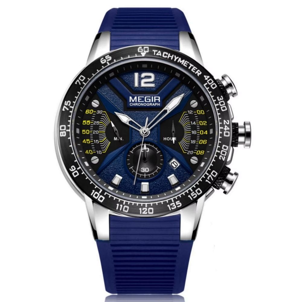 Relogio masculino quartzo militar com cronógrafo esportivo impermeavel