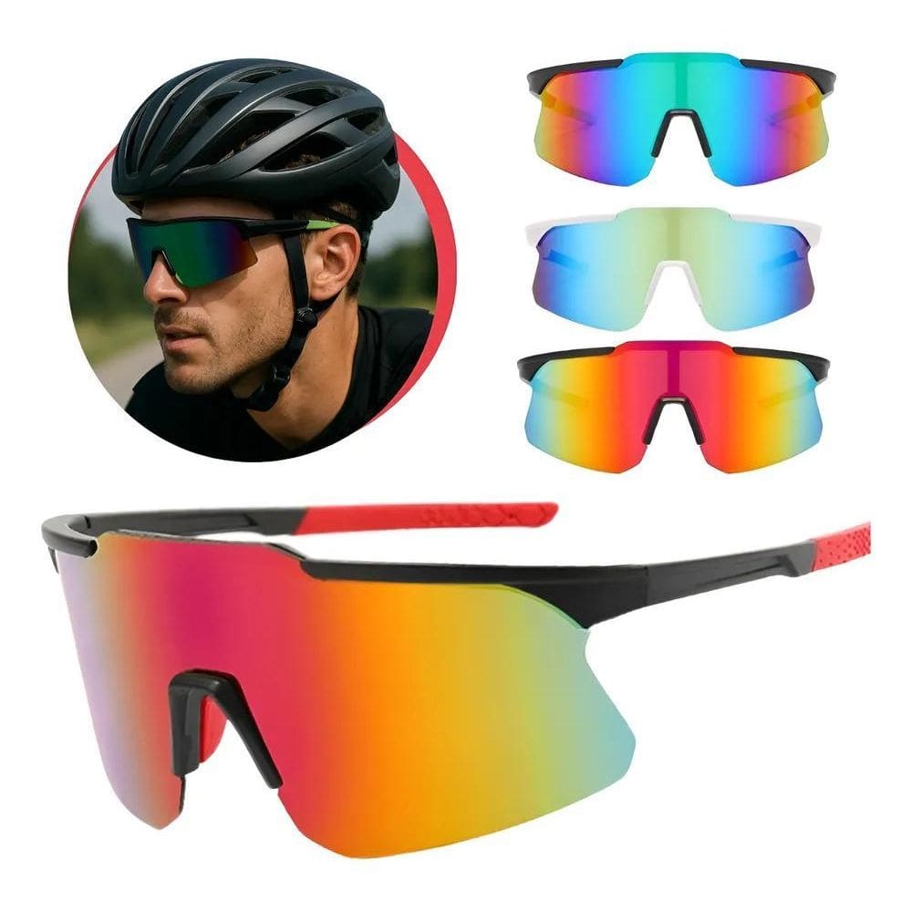 Óculos Esportivo Ciclismo Bike Corrida Preto Preto/Preto