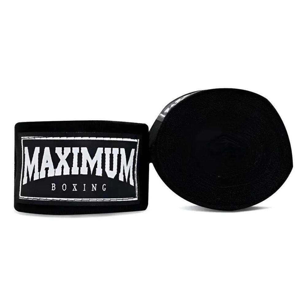 Bandagem Atadura Muay Thai / Boxe Maximum 5 Me Preto