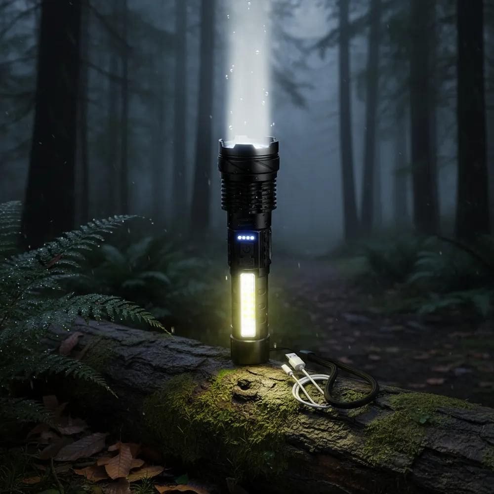 Lanterna Titanium Laser Pro Camping Trilha Led Usb Co