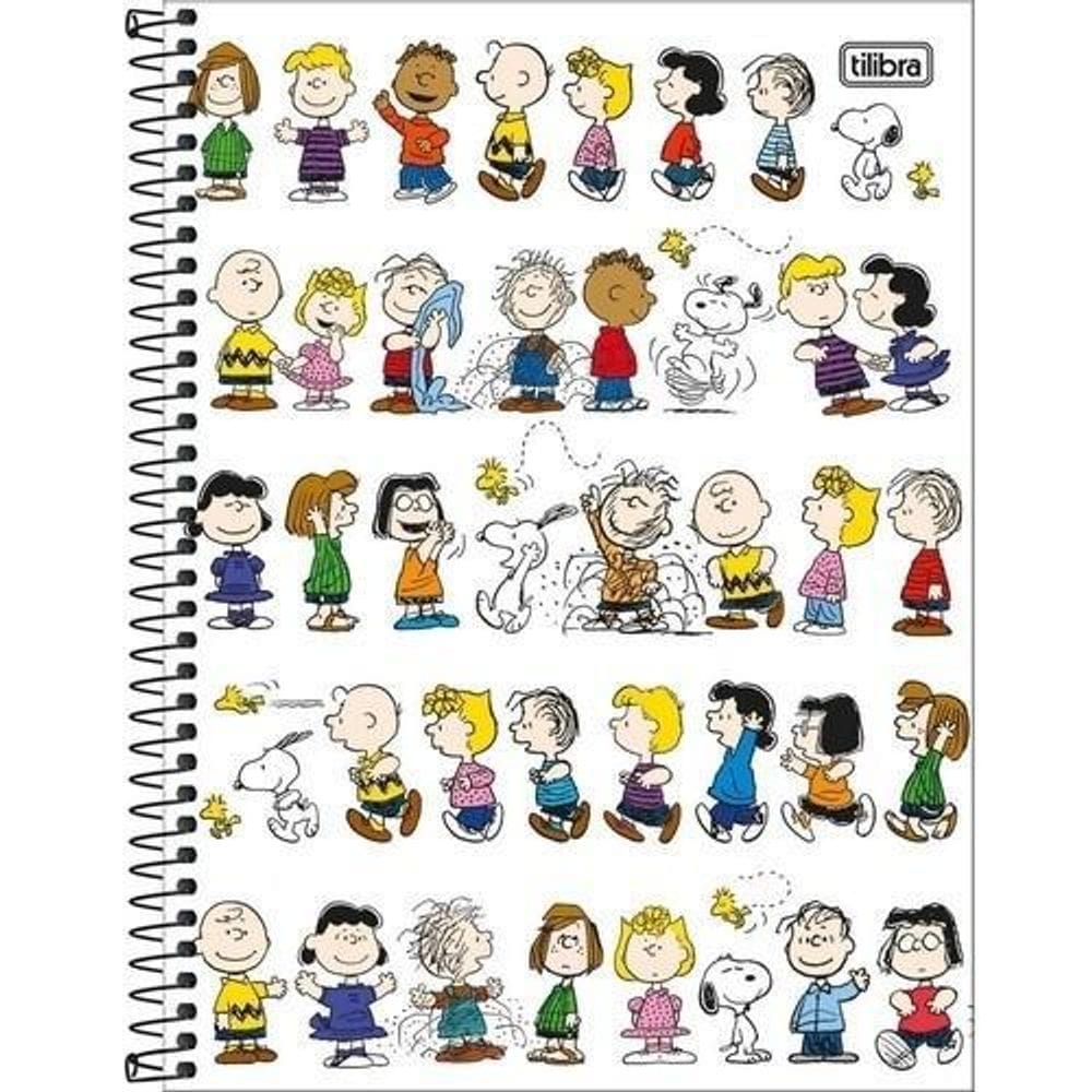 Caderno Universitário Capa Dura 10 Matérias Snoopy Tilibra