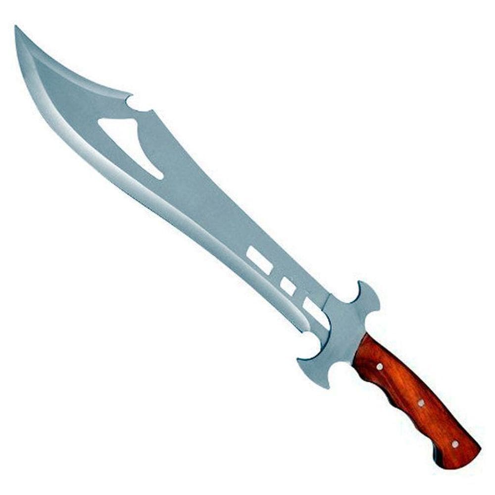 Facão Medieval Aço 440 Camping Pesca Caça Com Bainha