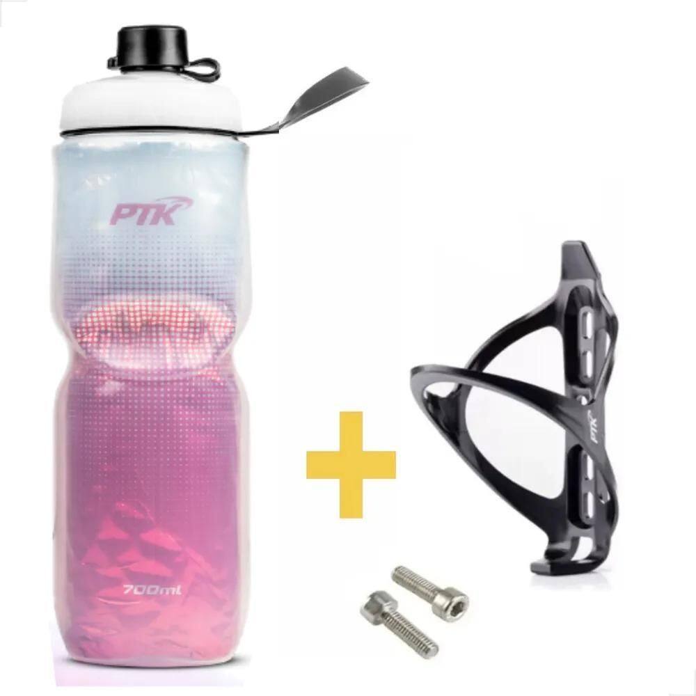 Garrafa Caramanhola 700Ml Squeeze Térmica Para Bike +Supo Ro