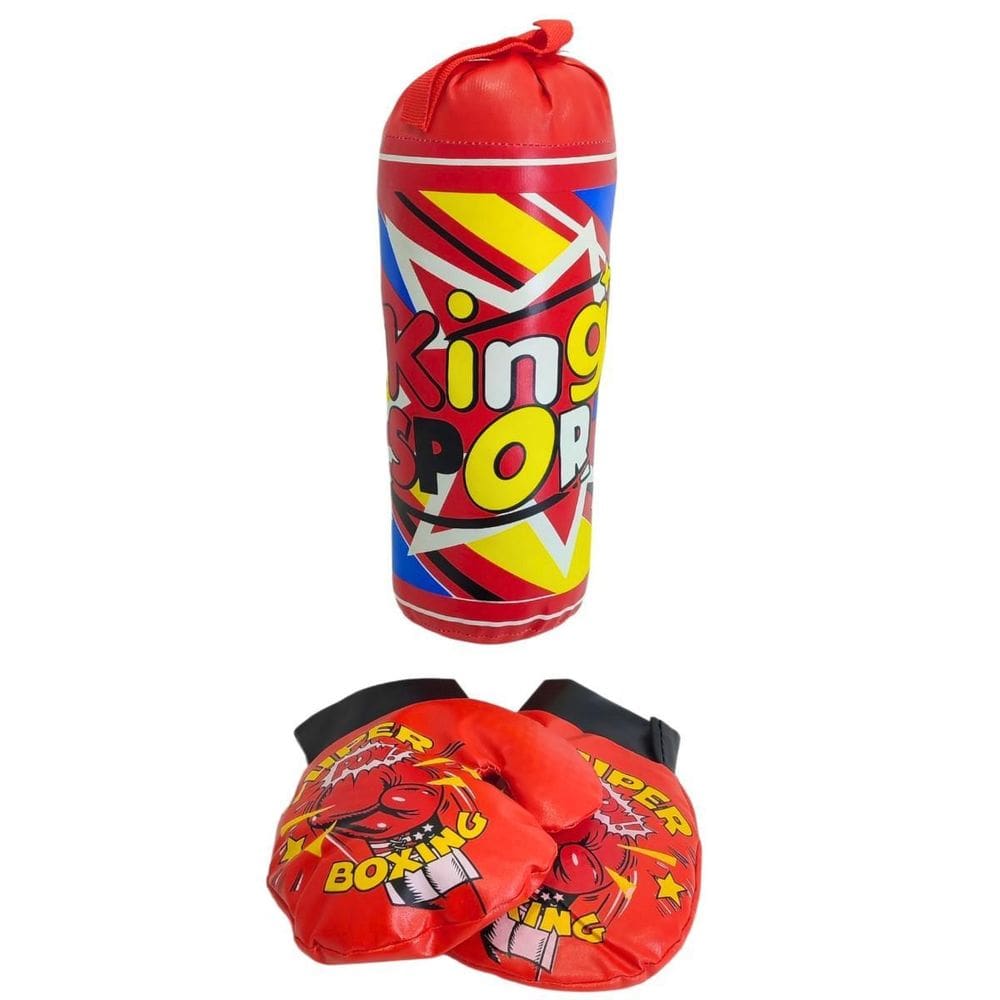 Saco De Pancadas Boxe Infantil Com Luvas Esporte Wb7955