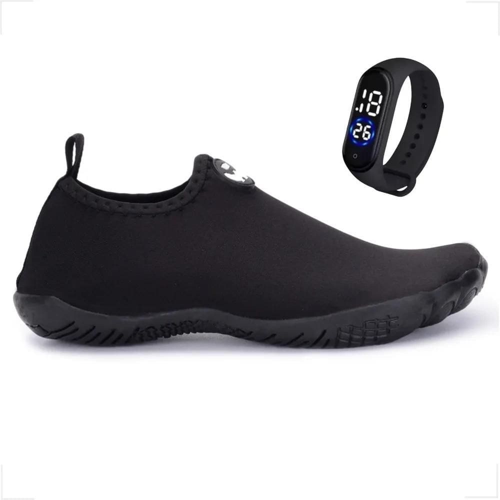 Sapatilha Aquatica Infantil Neoprene Antiderrapant Cinza 25/