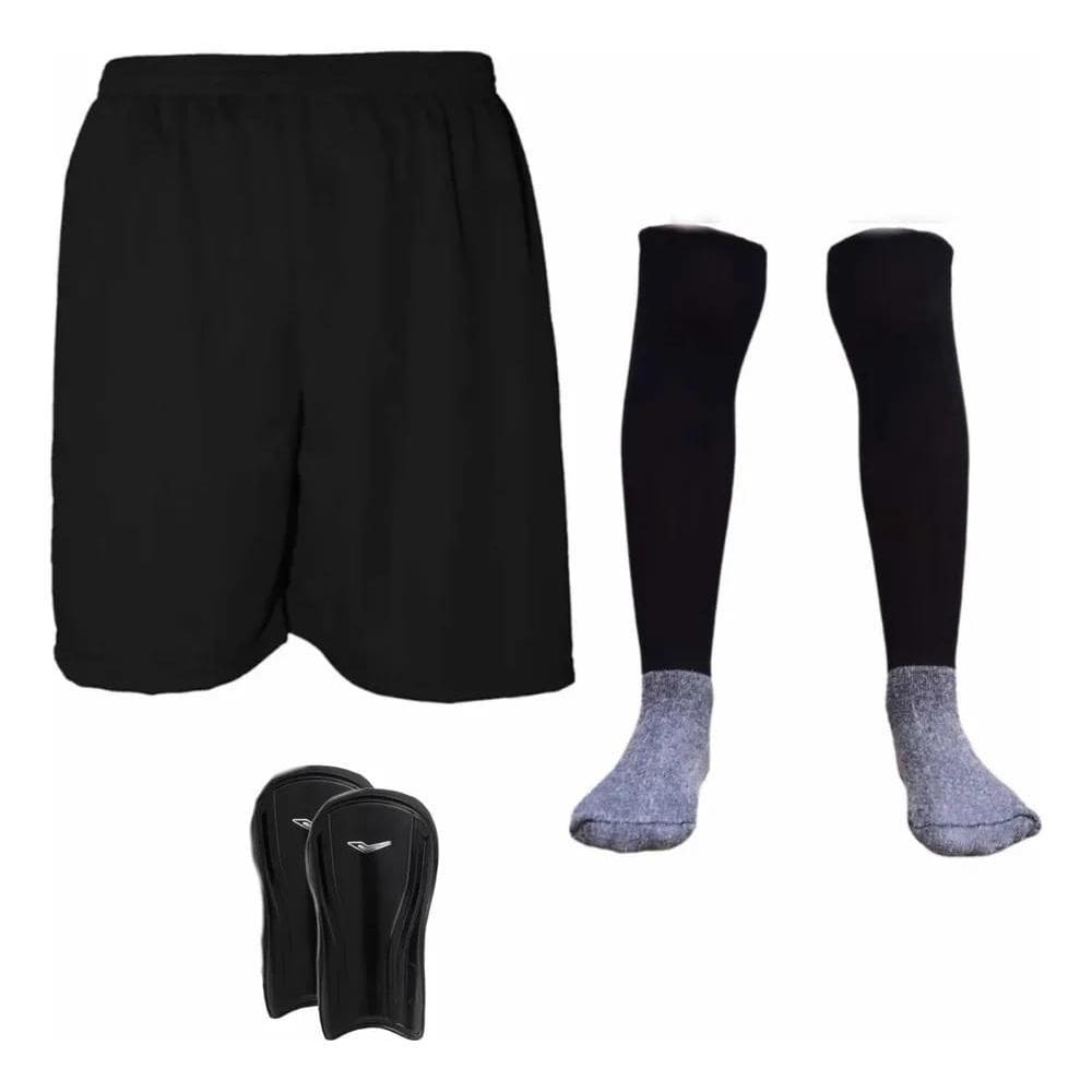 Caneleira Infantil + Meião Infantil + Short Calçã Vermelho 1