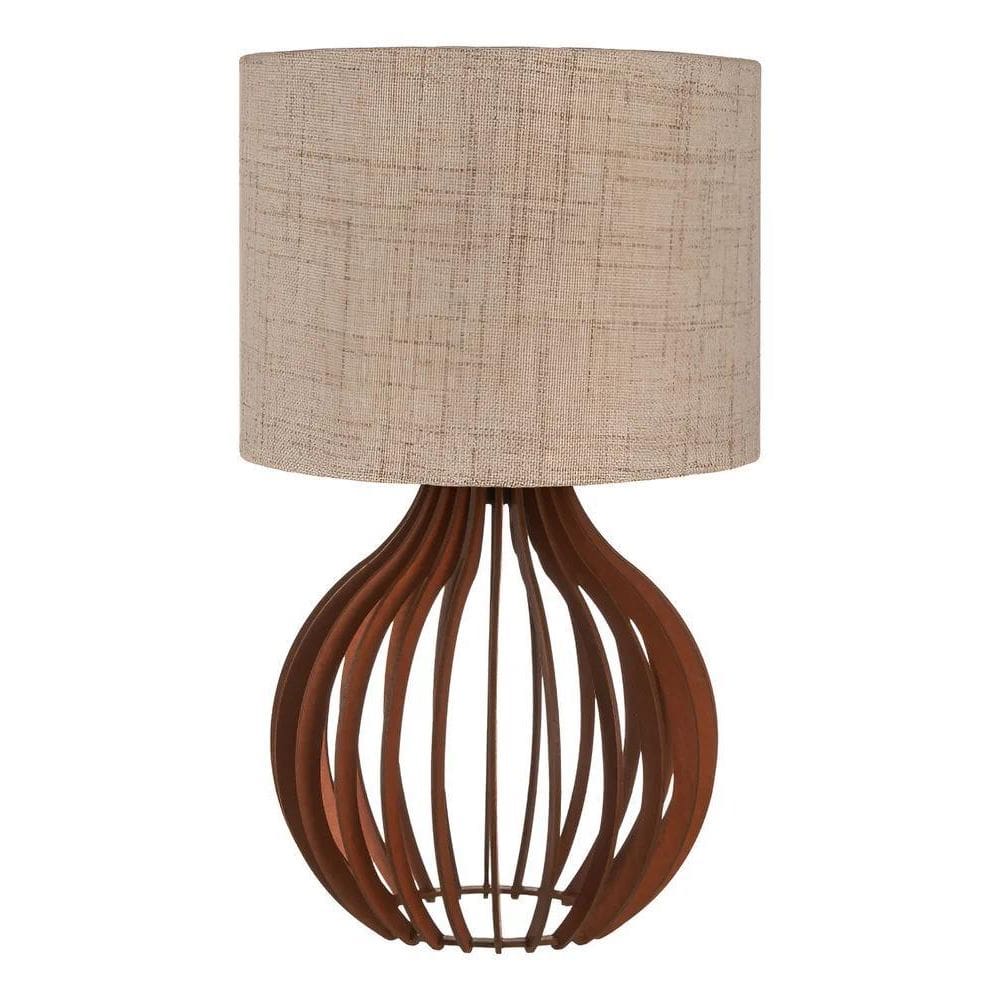 Abajur Luminária Em Mdf Bivolt Cria Rústico Retro Escuro