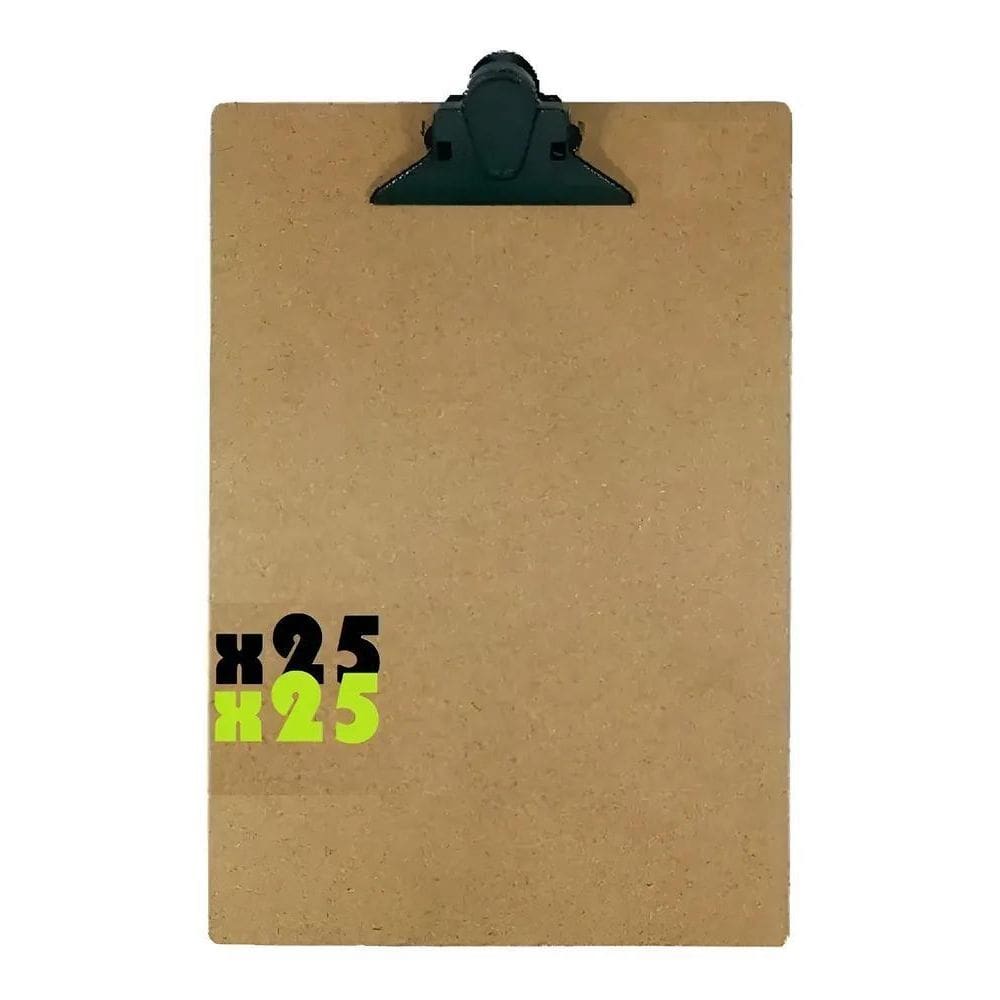 Prancheta Combo 25 Unidades Tamanho A4 Desenho Tecnico Mdf