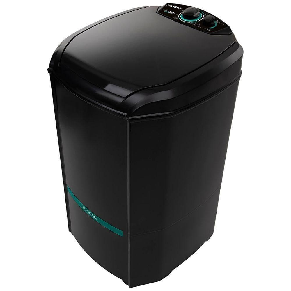 Tanquinho-lavadora Semiautomática Suggar 20kg Lavamax Eco LE20PT Sistema De Dren Preto 110V