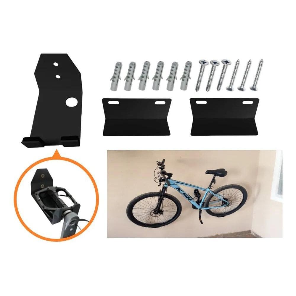 Suporte De Parede Para Bicicleta Mtb Speed Prende Pelo Pedal